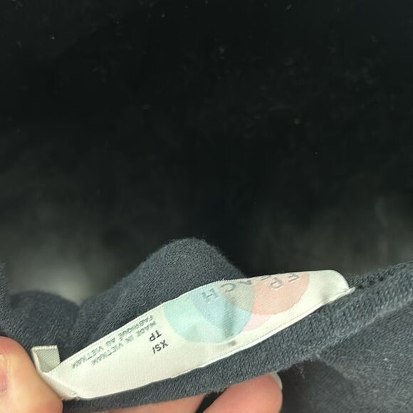 Free people beach oversized Lagenlook tiered ruffle long sleeve black xs - Picture 5 of 5